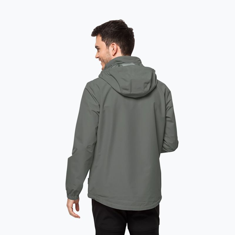 Jack Wolfskin Herren Stormy Point 2L Regenjacke grün 1111142 2