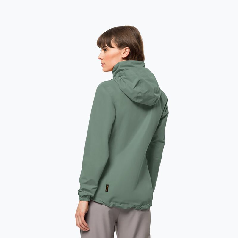 Jack Wolfskin Damen Stormy Point 2L Regenjacke grün 1111202 2