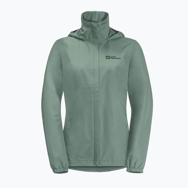Jack Wolfskin Damen Stormy Point 2L Regenjacke grün 1111202 10
