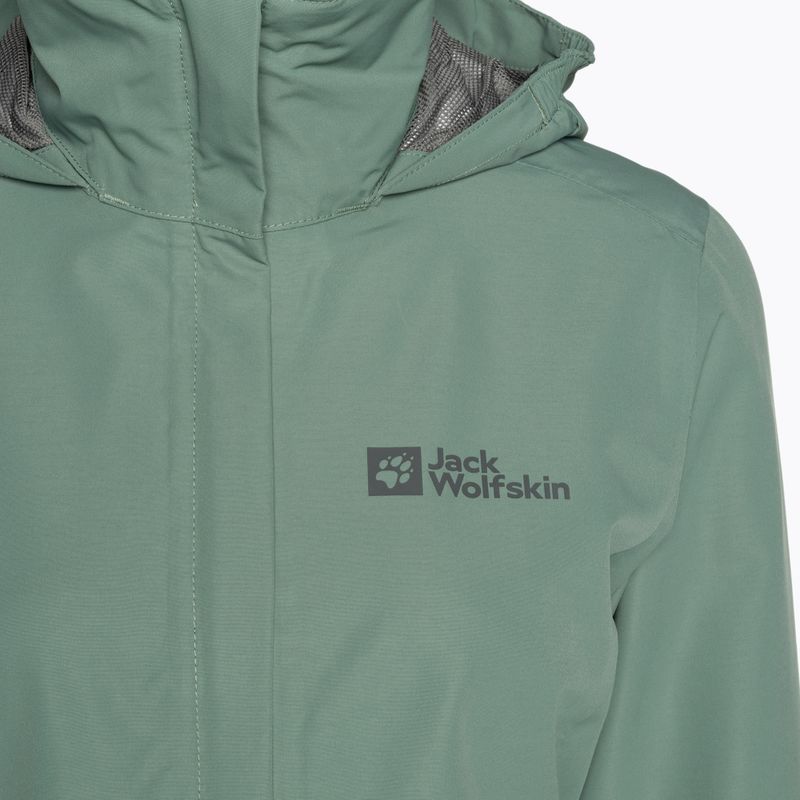 Jack Wolfskin Damen Stormy Point 2L Regenjacke grün 1111202 8