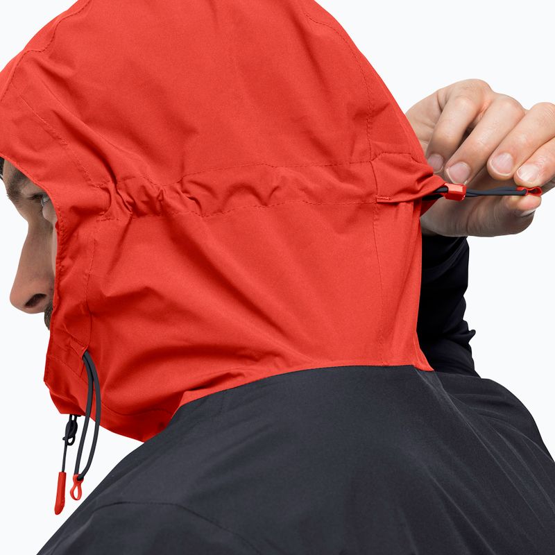 Jack Wolfskin Herren Go Hike Regenjacke rot 1114051 6