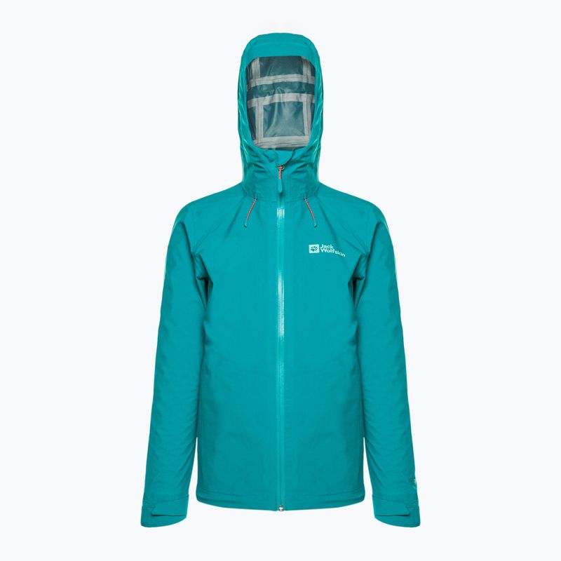 Jack Wolfskin Damen Highest Peak Regenjacke blau 1115121_1281_001 6