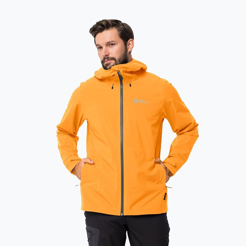 Jack Wolfskin Herren Highest Peak Regenjacke orange 1115131_3087_005