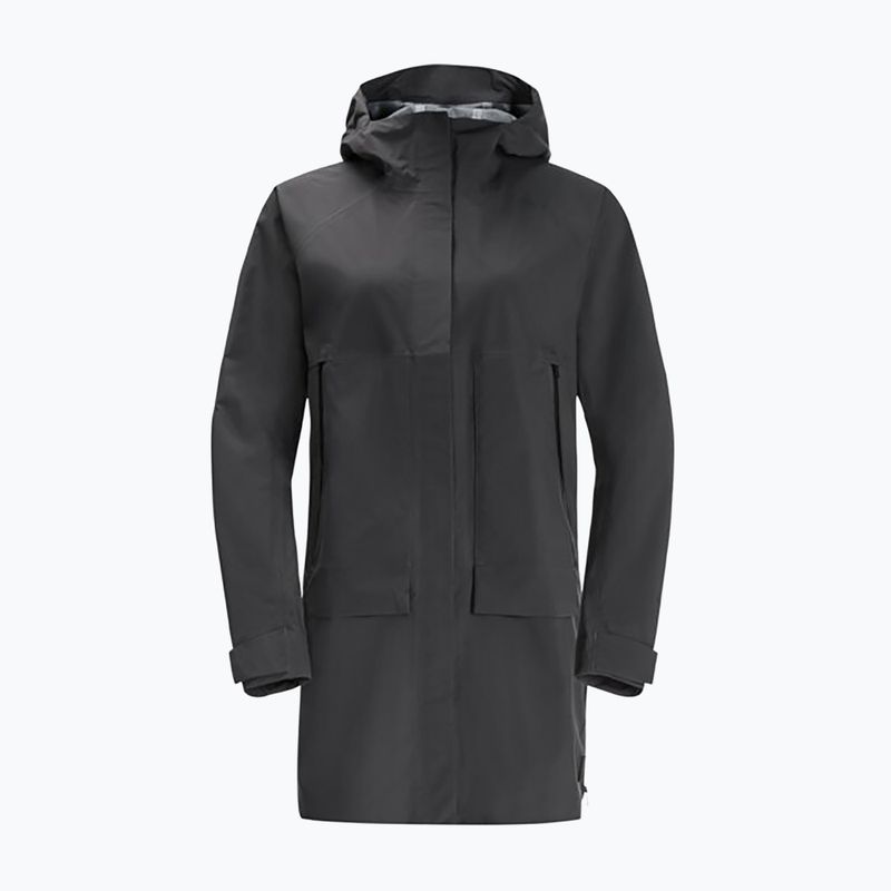Jack Wolfskin Damen Regenjacke Goldgewann Parka schwarz 1115731_6350_002 6