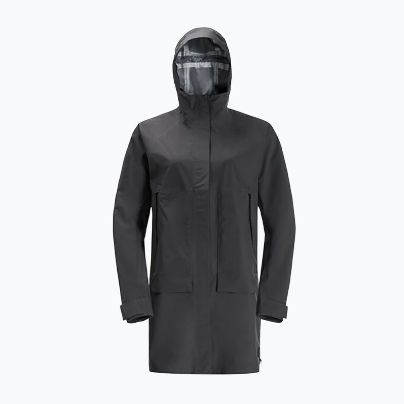 Jack Wolfskin Damen Regenjacke Goldgewann Parka schwarz 1115731_6350_002 7