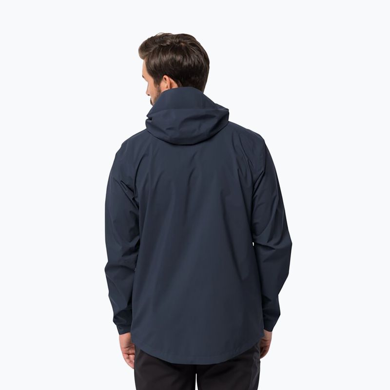Jack Wolfskin Herren Regenjacke Elsberg 2.5L blau 1115881_1010_002 2