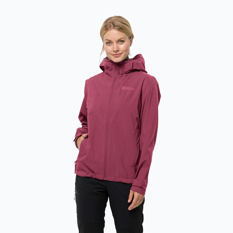 Jack Wolfskin Damen Regenjacke Elsberg 2.5L rot 1115951_2198_005