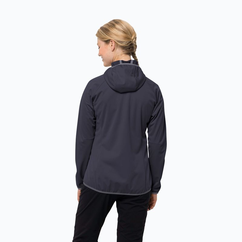 Jack Wolfskin Damen Go Hike Softshell Jacke grau 1306862 2