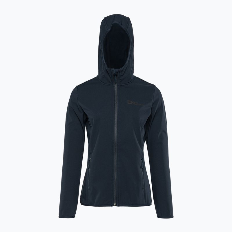 Damen Softshelljacke Jack Wolfskin Bornberg Hoody navy blau 1307691 4