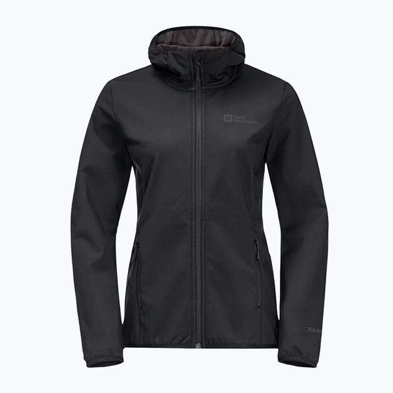 Jack Wolfskin Bornberg Hoody Damen Softshelljacke schwarz 1307691 7