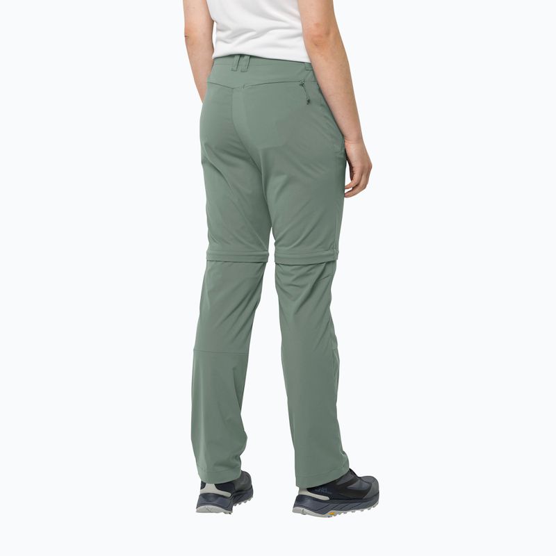 Damen Softshellhose Jack Wolfskin Glastal Zip Off grün 1508151_4151_042 2