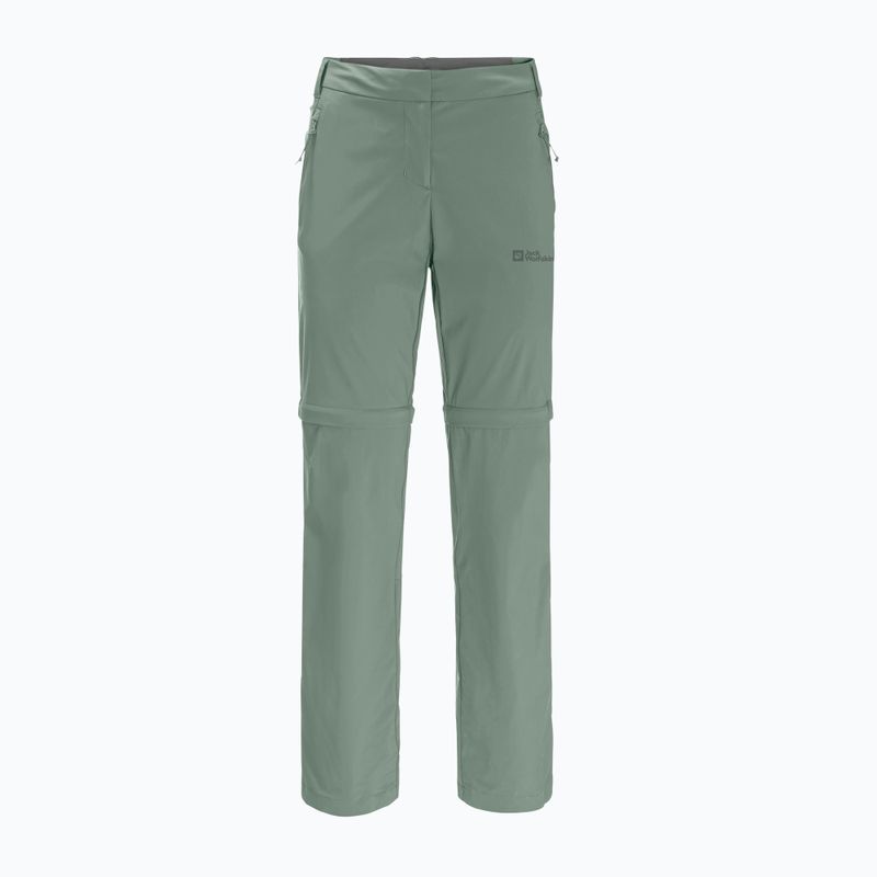 Damen Softshellhose Jack Wolfskin Glastal Zip Off grün 1508151_4151_042 5