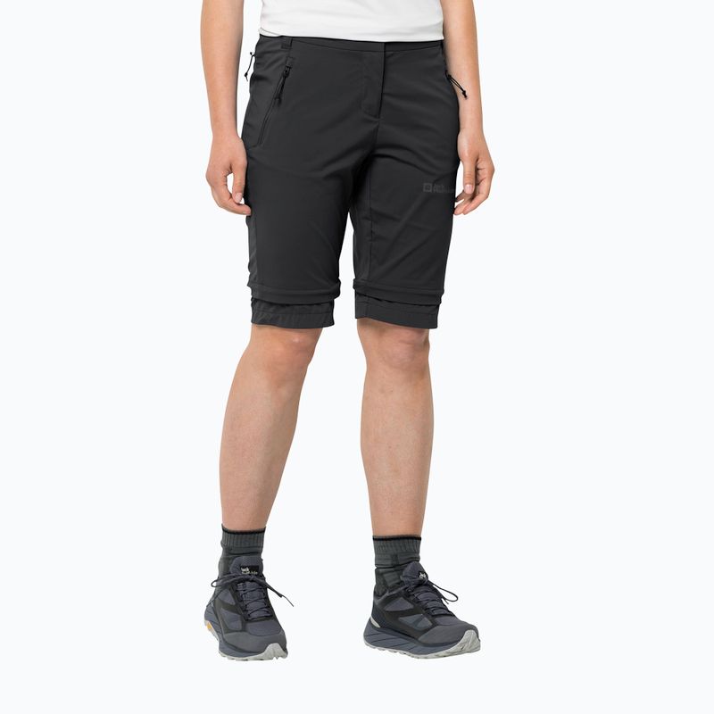 Jack Wolfskin Damen Softshellhose Glastal Zip Off schwarz 1508151_6000_042 3