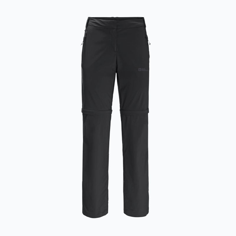 Jack Wolfskin Damen Softshellhose Glastal Zip Off schwarz 1508151_6000_042 6