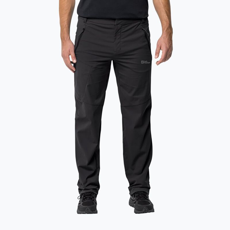 Jack Wolfskin Herren Softshellhose Glastal schwarz 1508221