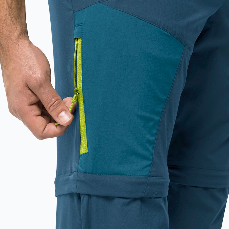 Herren Softshell-HoseJack Wolfskin Glastal Zip Away navy blau 1508301 5