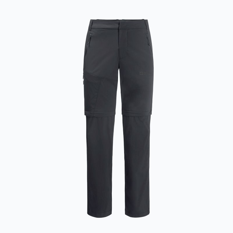 Herren Softshellhose Jack Wolfskin Glastal Zip Away grau 1508301 6