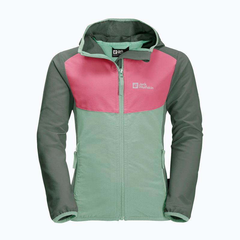 Jack Wolfskin Kinder Softshelljacke Turbulence grün 1606385