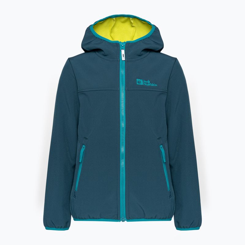 Jack Wolfskin Fourwinds Jacket Kinder Softshelljacke navy blau 1608011