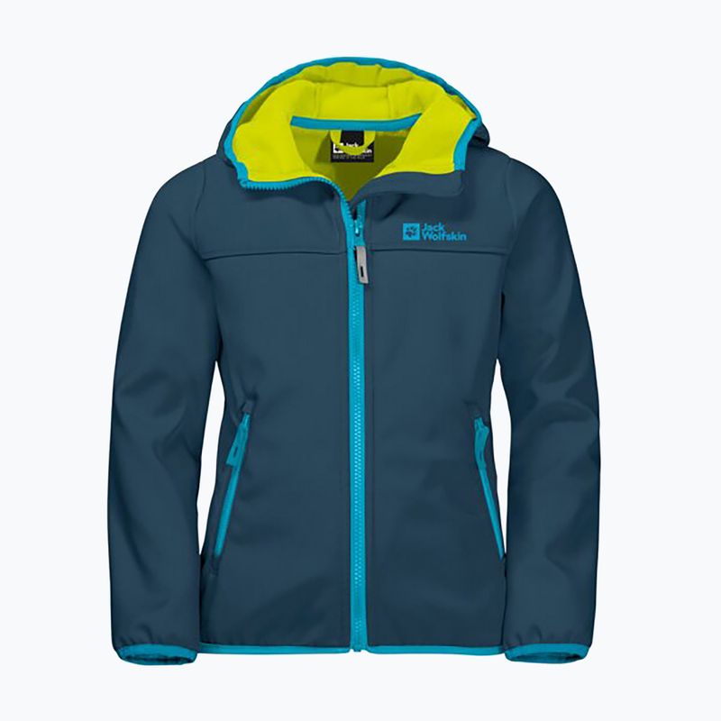Jack Wolfskin Fourwinds Jacket Kinder Softshelljacke navy blau 1608011 4