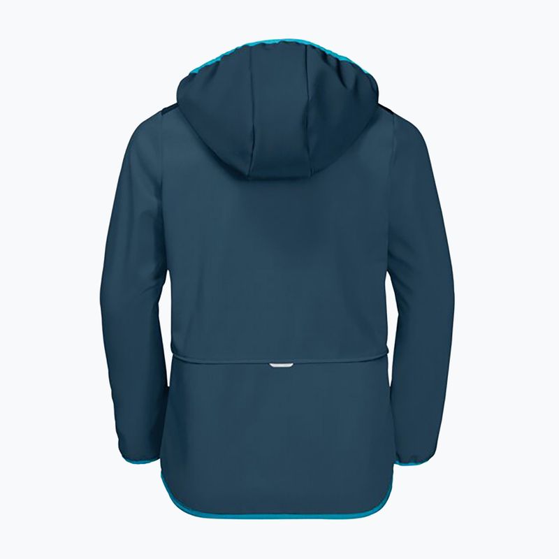 Jack Wolfskin Fourwinds Jacket Kinder Softshelljacke navy blau 1608011 5