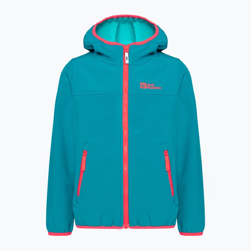 Jack Wolfskin Fourwinds Jacket Kinder Softshelljacke blau 1608011