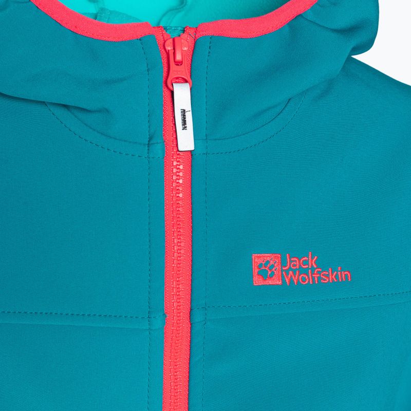 Jack Wolfskin Fourwinds Jacket Kinder Softshelljacke blau 1608011 3