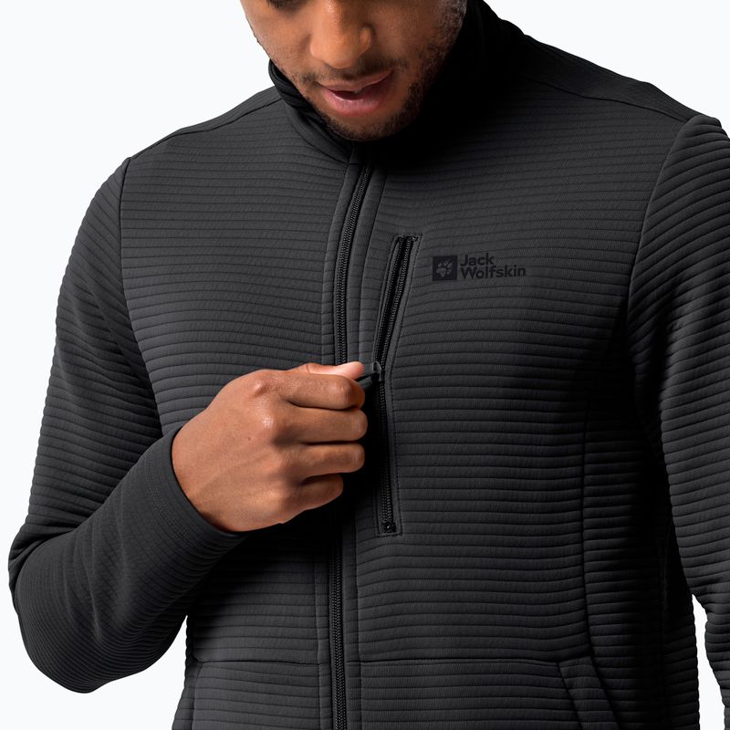 Jack Wolfskin Herren Modesto Trekking Sweatshirt schwarz 1706483 3