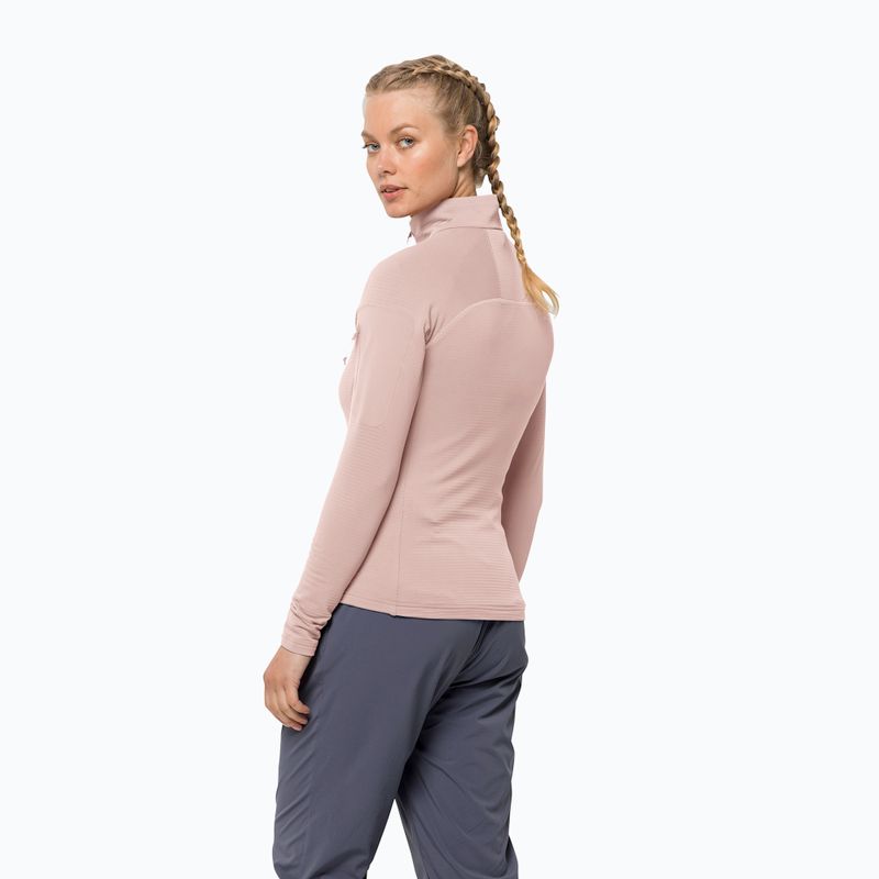 Jack Wolfskin Damen-Trekking-Sweatshirt Prelight FZ rosa 1710981 2