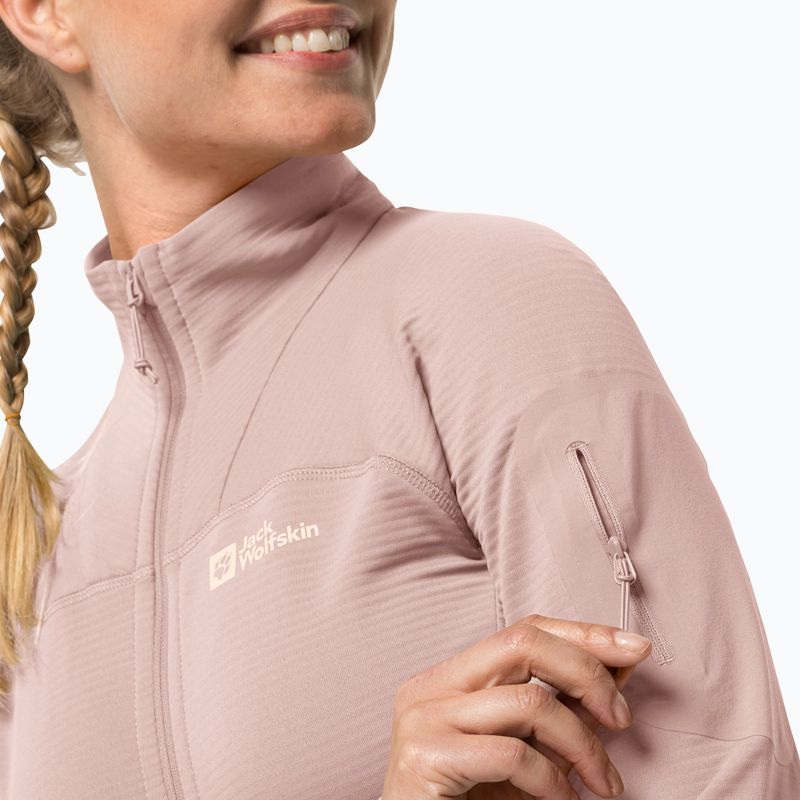 Jack Wolfskin Damen-Trekking-Sweatshirt Prelight FZ rosa 1710981 4