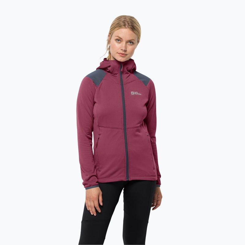 Jack Wolfskin Damen-Trekkingjacke Kolbenberg Hooded FZ orange 1711071