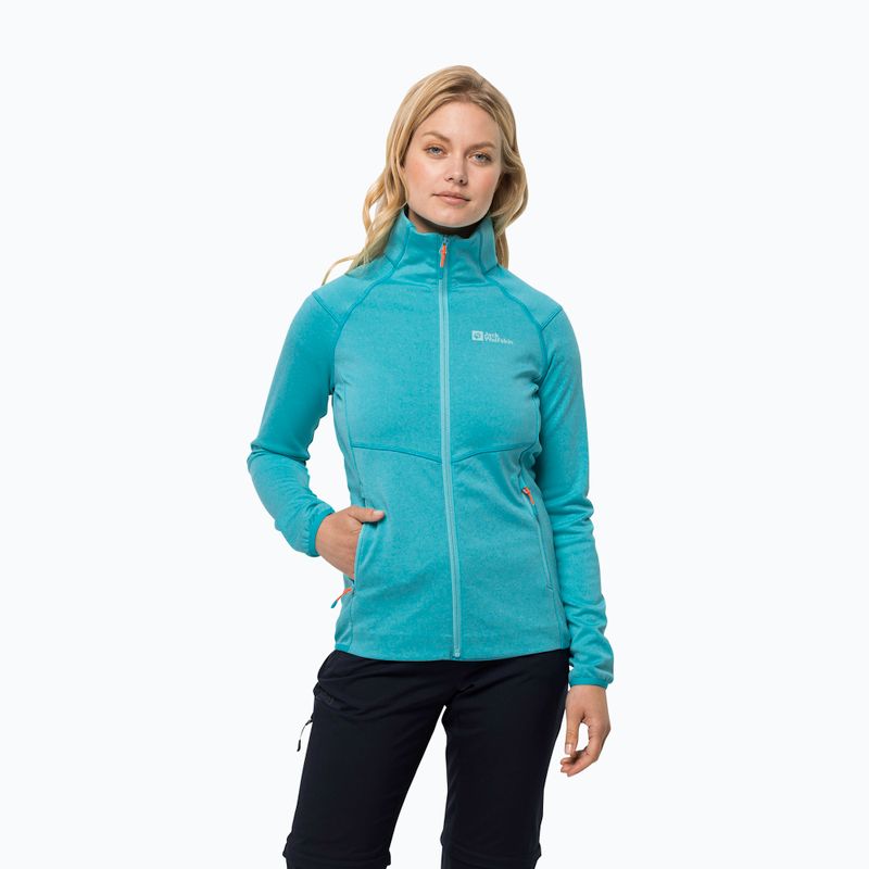 Jack Wolfskin Damen-Trekkingjacke Fortberg FZ blau 1711101