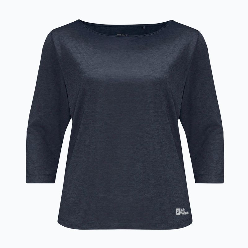 Jack Wolfskin Damen Trekking T-Shirt Jwp 3/4 navy blau 1806655