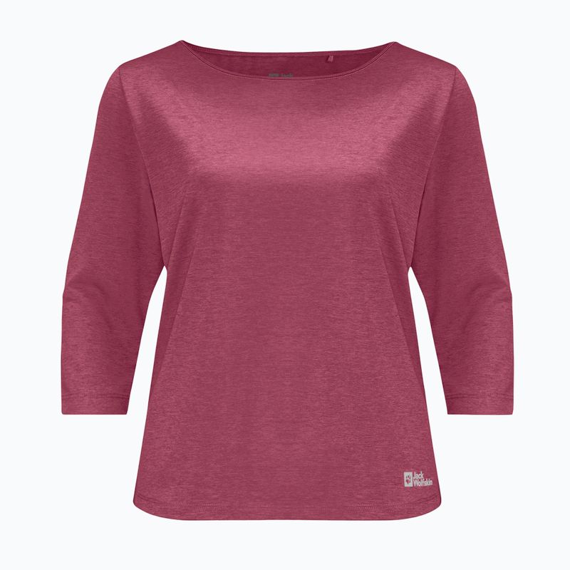 Jack Wolfskin Damen-Trekking-T-Shirt Jwp 3/4 rot 1806655