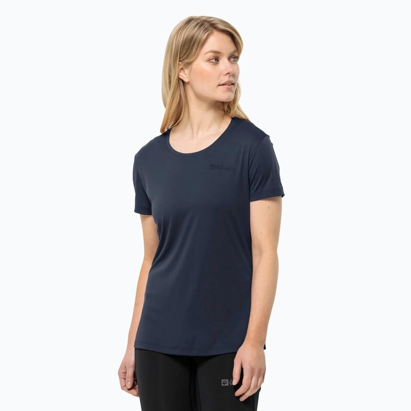 Jack Wolfskin Damen Trekking T-shirt Tech Nachtblau