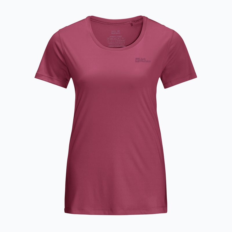 Jack Wolfskin Damen Trekking T-shirt Tech rot 1807122 3