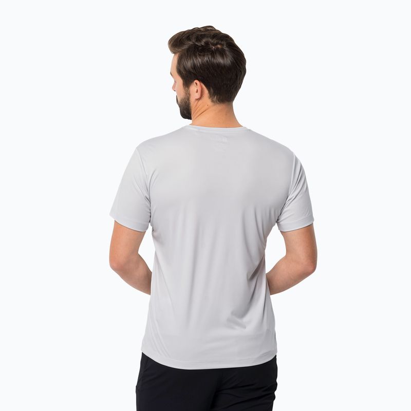 Herren Jack Wolfskin Peak Grafik Trekking-T-Shirt weiß 1807183 2