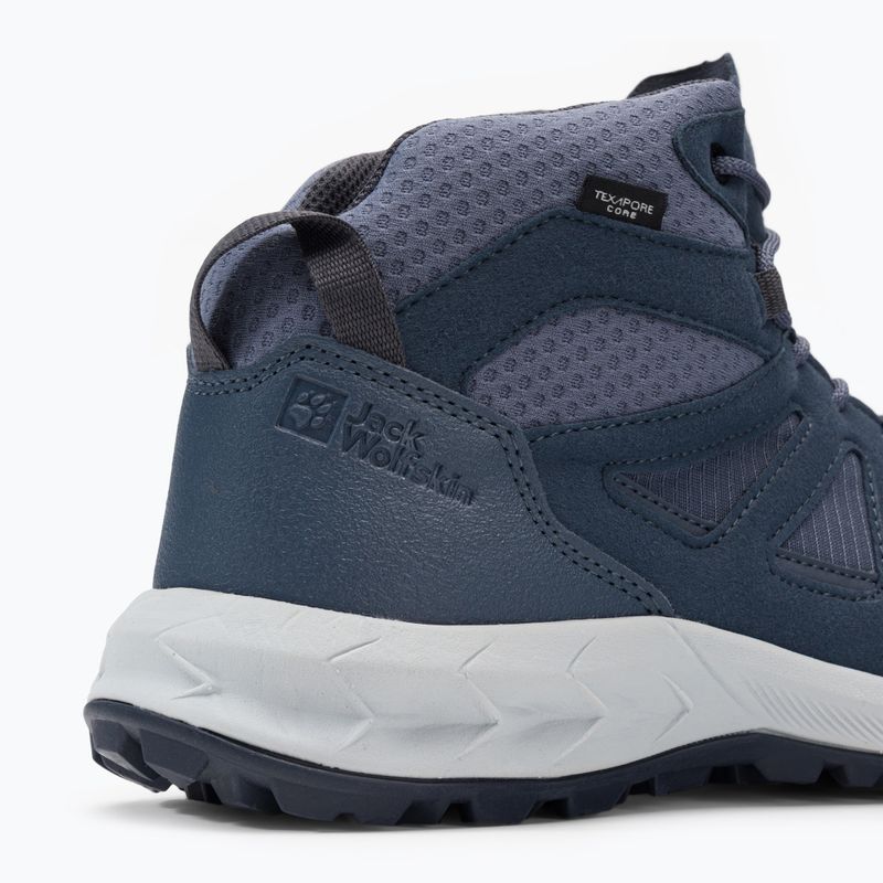 Jack Wolfskin Damen-Trekking-Stiefel Woodland 2 Texapore Mid navy blau 4051331 8