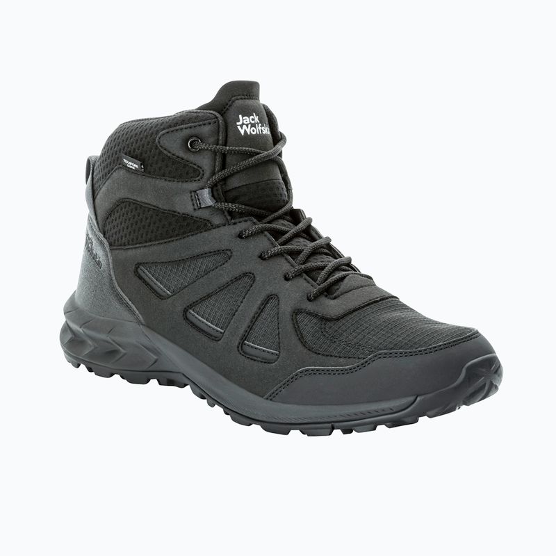 Trekkingschuhe Herren Jack Wolfskin Woodland 2 Texapore Mid black 8