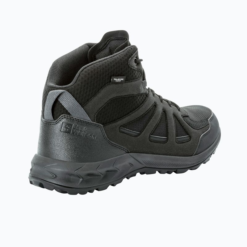 Trekkingschuhe Herren Jack Wolfskin Woodland 2 Texapore Mid black 9