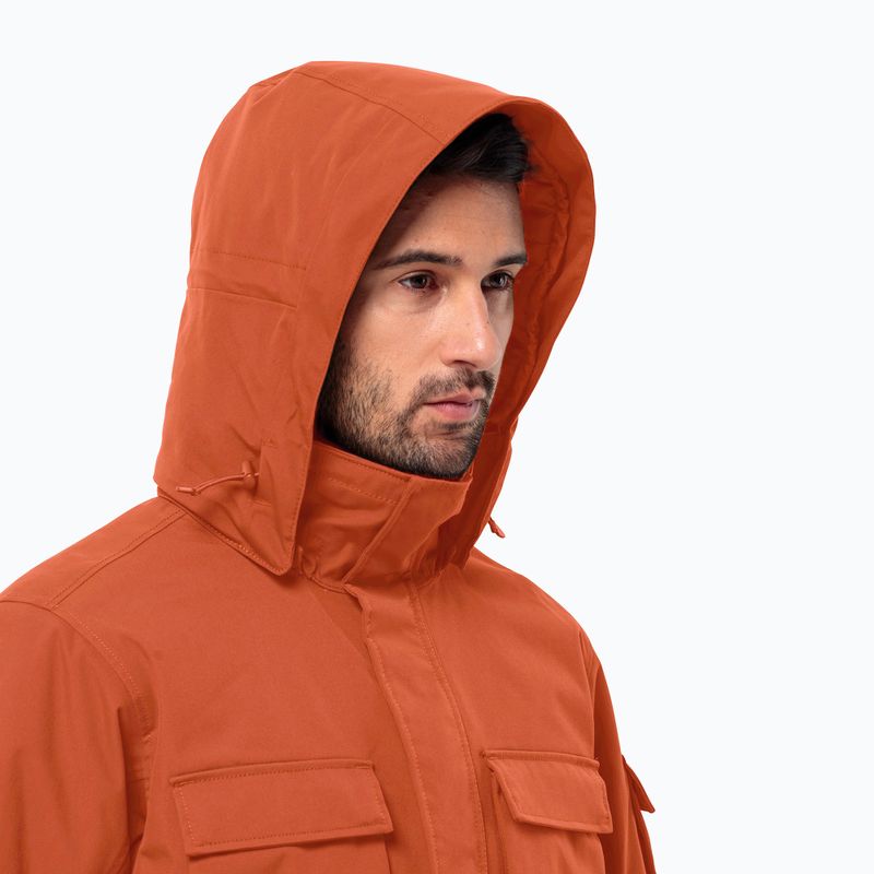 Herren Winterjacke Jack Wolfskin Glacier Canyon Parka karminrot 3