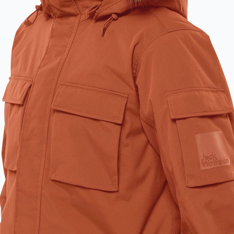 Herren Winterjacke Jack Wolfskin Glacier Canyon Parka karminrot 5