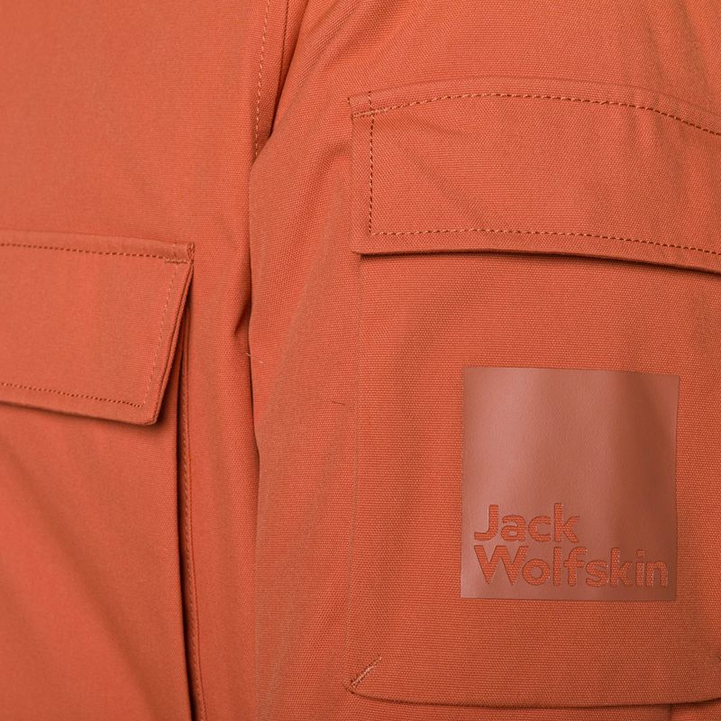 Herren Winterjacke Jack Wolfskin Glacier Canyon Parka karminrot 11