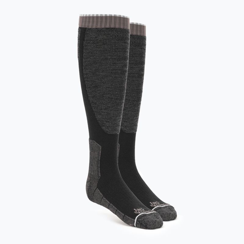 Jack Wolfskin Ski Merino H C Trekkingsocken schwarz