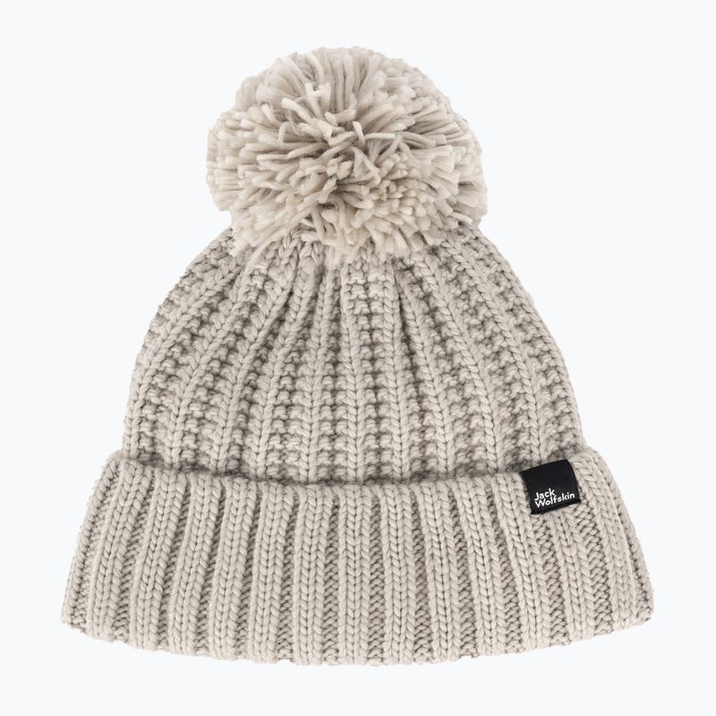 Damen Wintermütze Jack Wolfskin Highloft Knit Beanie staubig grau 5