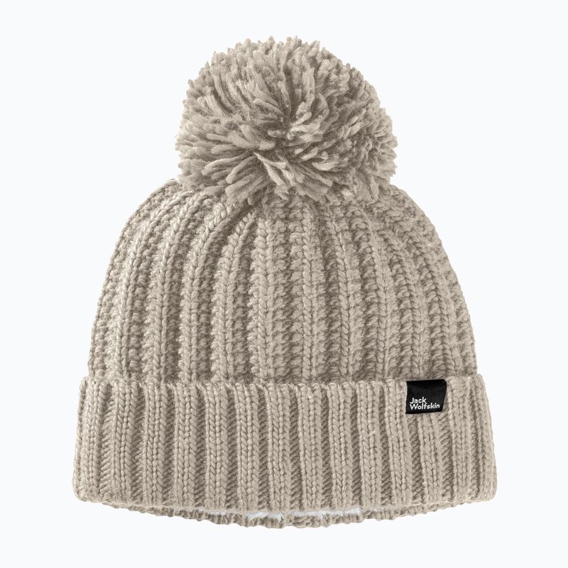 Damen Wintermütze Jack Wolfskin Highloft Knit Beanie staubig grau 6