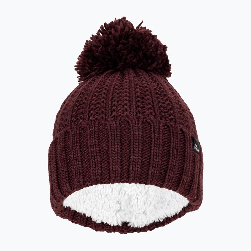 Damen Wintermütze Jack Wolfskin Highloft Knit Beanie Boysenberry 2