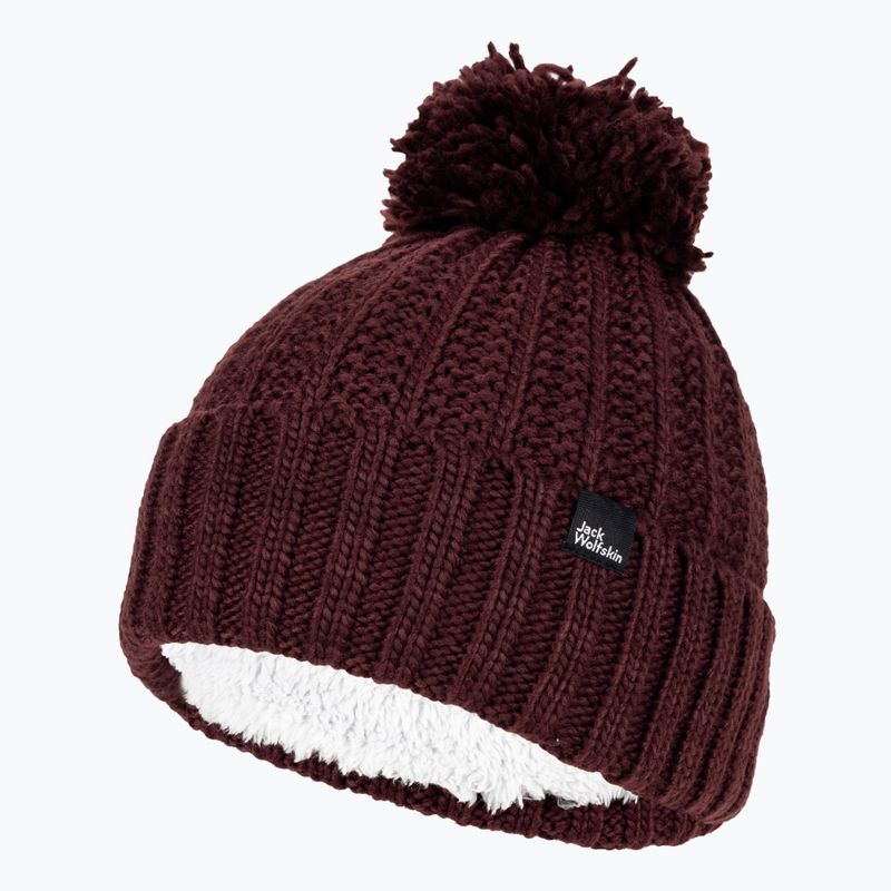 Damen Wintermütze Jack Wolfskin Highloft Knit Beanie Boysenberry 3