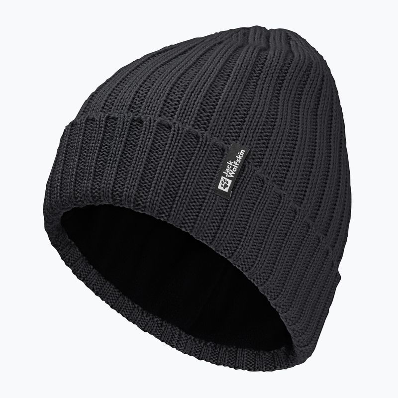Jack Wolfskin Rib Knit Wintermütze schwarz 2