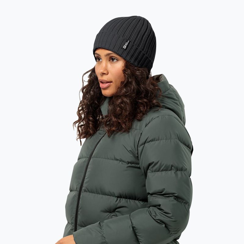 Jack Wolfskin Rib Knit Wintermütze schwarz 2